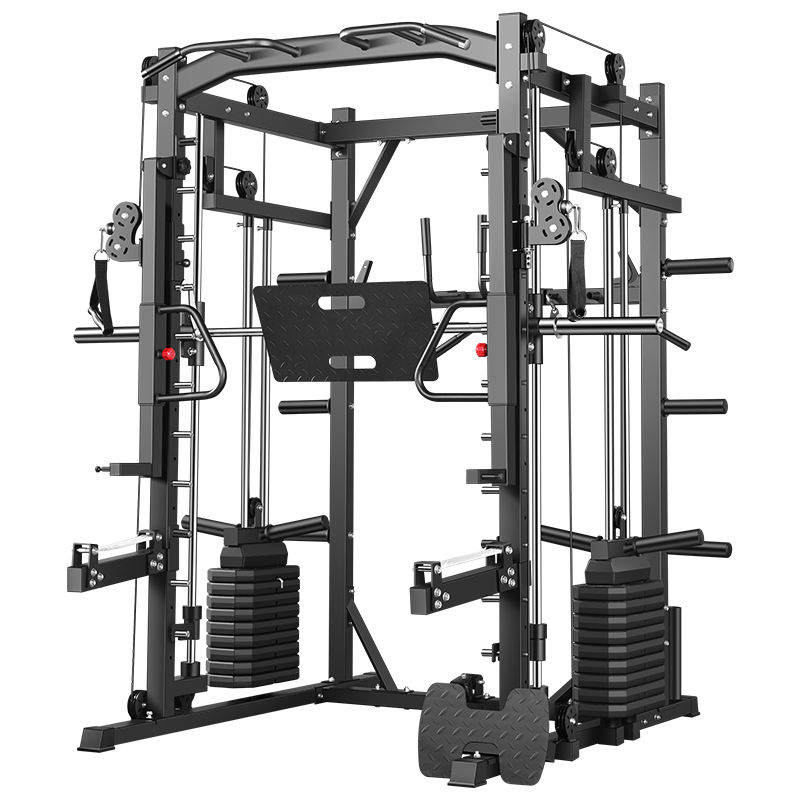 Home Gym Equipment Set - Rak Latihan Smith Machine Komprehensif Profesional