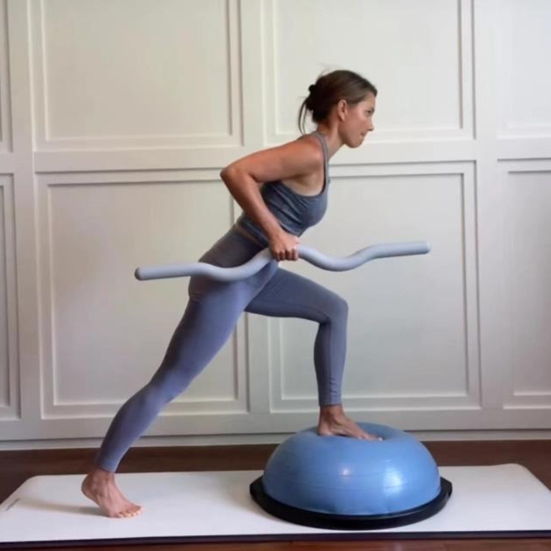 Home Gym Yoga - Batang Pilates Berbobot dengan Penutup Silikon,