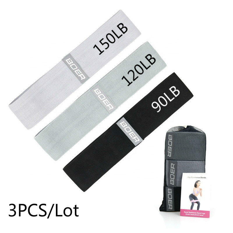 3PCS Wanita Pria Kain Resistan - Home Gym Equipment Set ulasan dan harga