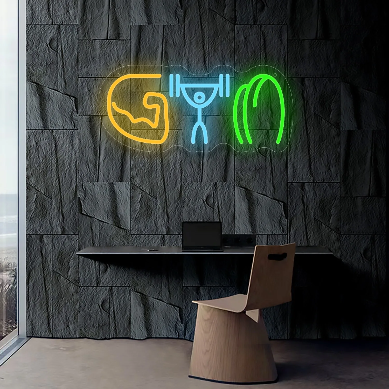 Lampu Neon Gym Angkat Beban Ot - Home Gym Neon Sign ulasan dan harga