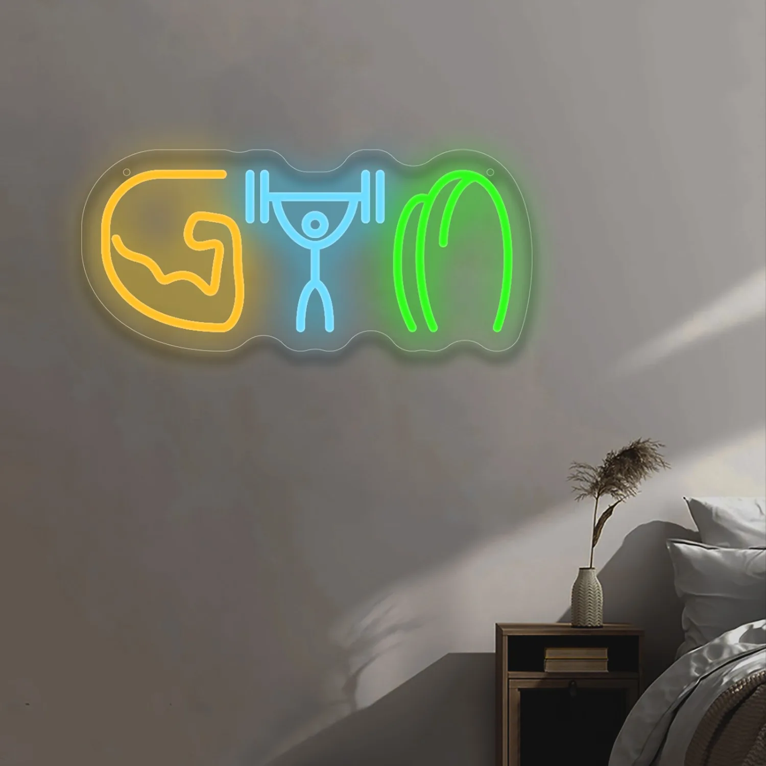 Lampu Neon Gym Angkat Beban Ot - Home Gym Neon Sign ulasan dan harga