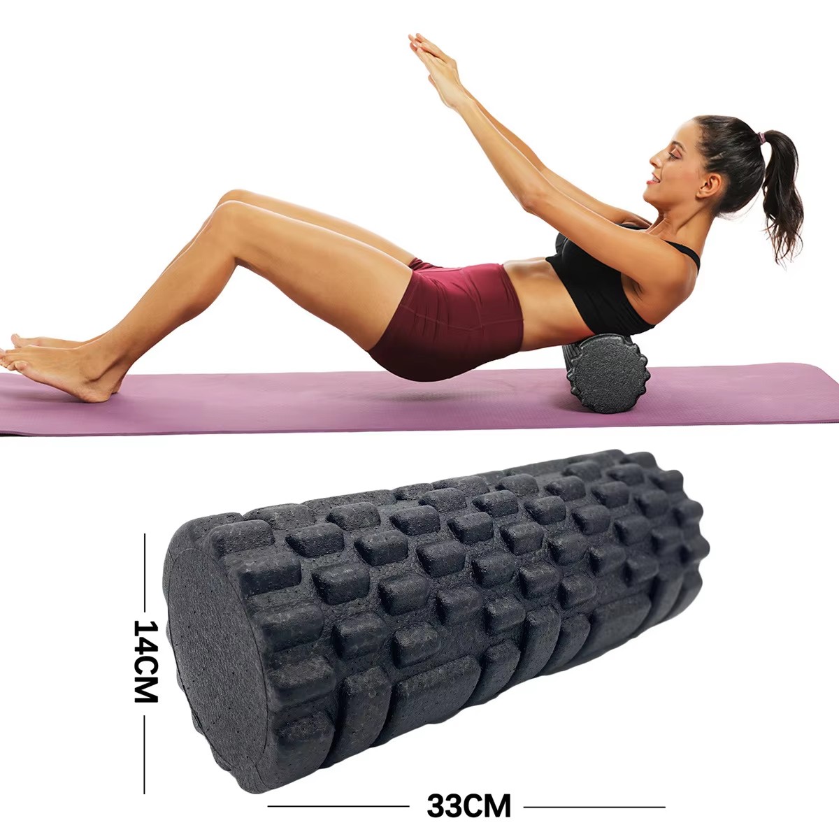 30/33Cm Rol Busa Kebugaran Rol - Home Gym Yoga ulasan dan harga