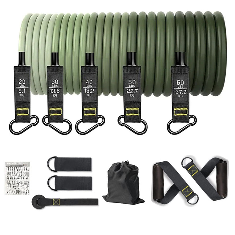 Set Pita Resistensi, Tali Tari - Home Gym Equipment Set ulasan dan harga