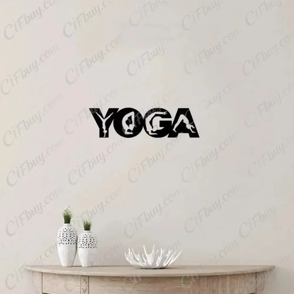 CIFBUY Hiasan Dinding Logam de - Home Gym Yoga ulasan dan harga