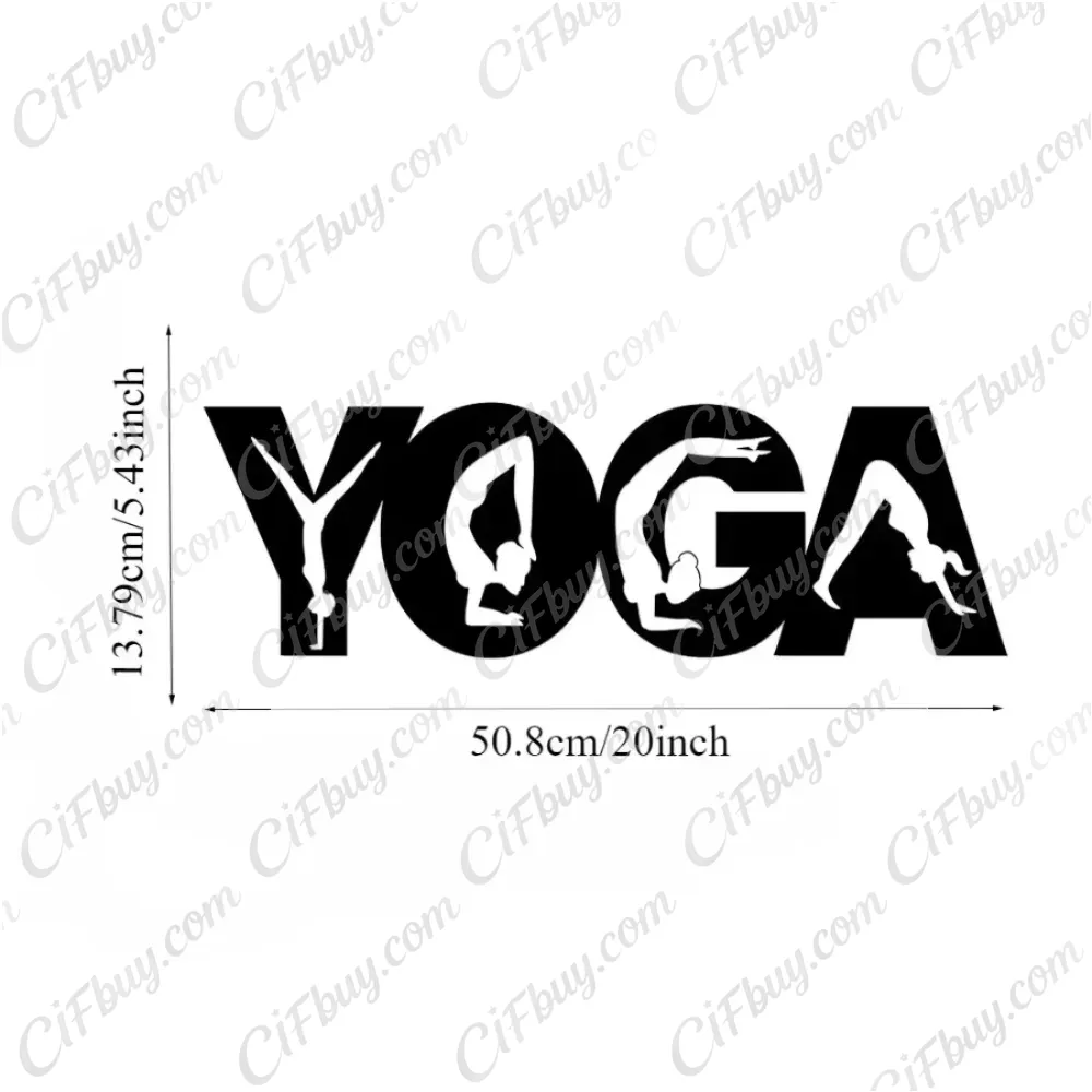 CIFBUY Hiasan Dinding Logam de - Home Gym Yoga ulasan dan harga