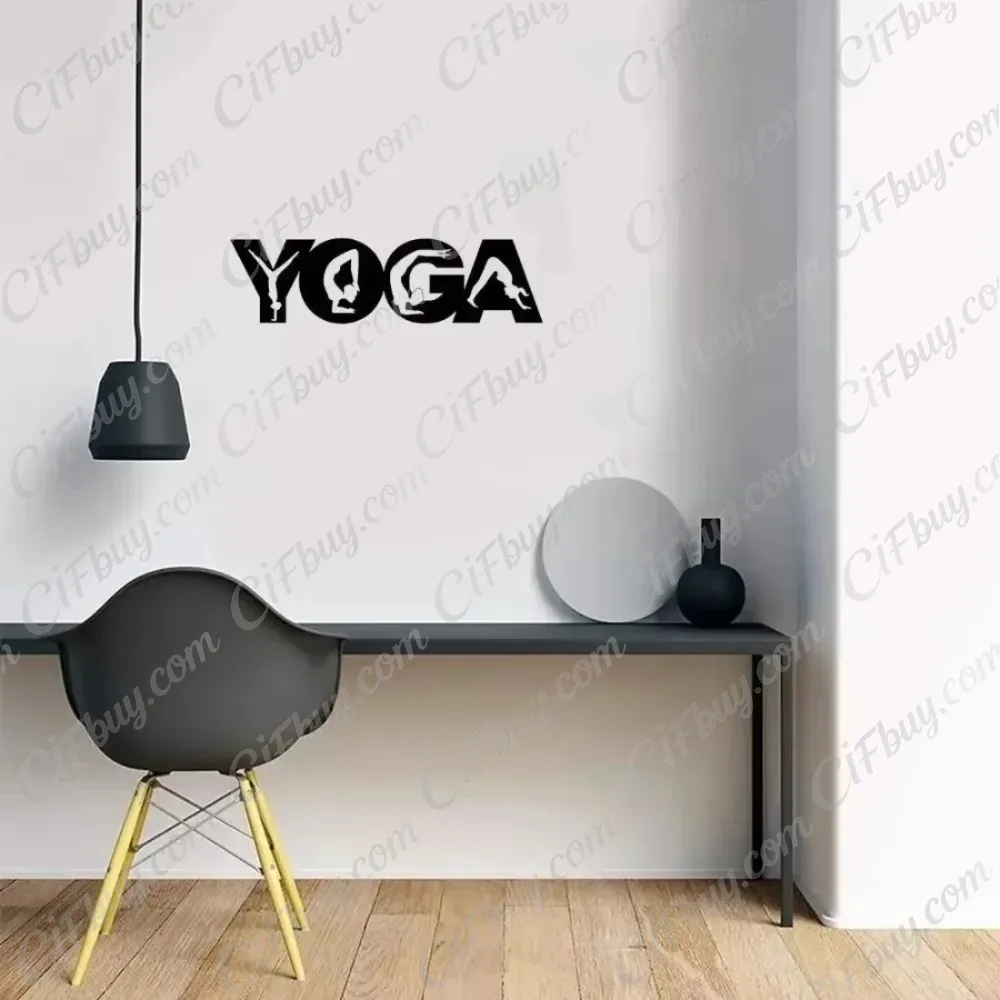 CIFBUY Hiasan Dinding Logam de - Home Gym Yoga ulasan dan harga