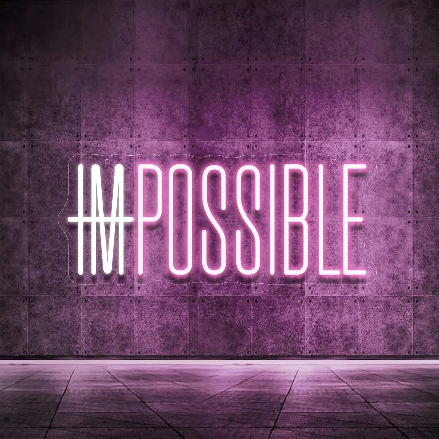 I'm Possible Lampu Neon LED Da - Home Gym Neon Sign ulasan dan harga