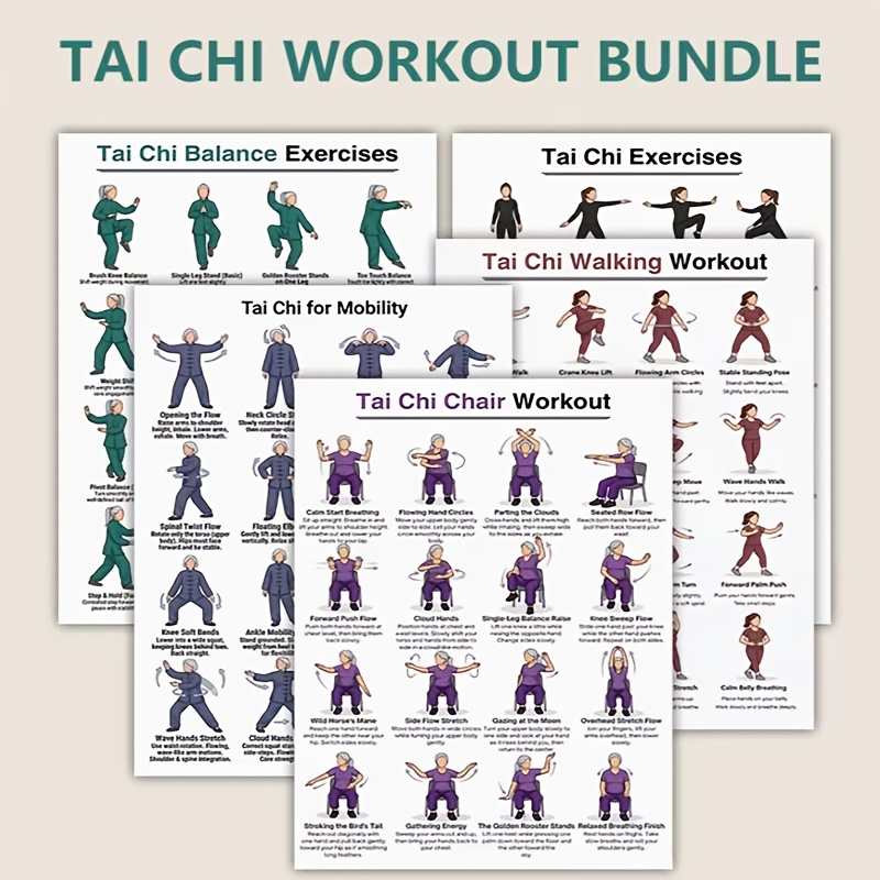 Lembaran Latihan Tai Chi Ukura - Home Gym Routine ulasan dan harga