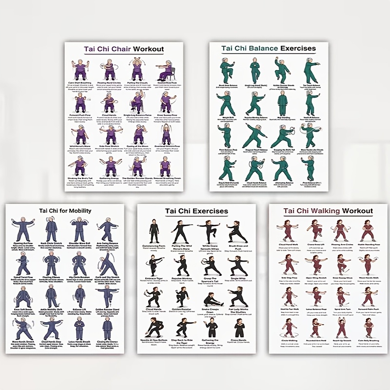 Lembaran Latihan Tai Chi Ukura - Home Gym Routine ulasan dan harga