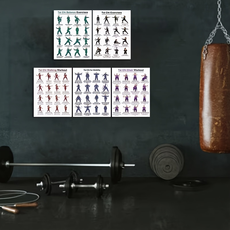 Lembaran Latihan Tai Chi Ukura - Home Gym Routine ulasan dan harga