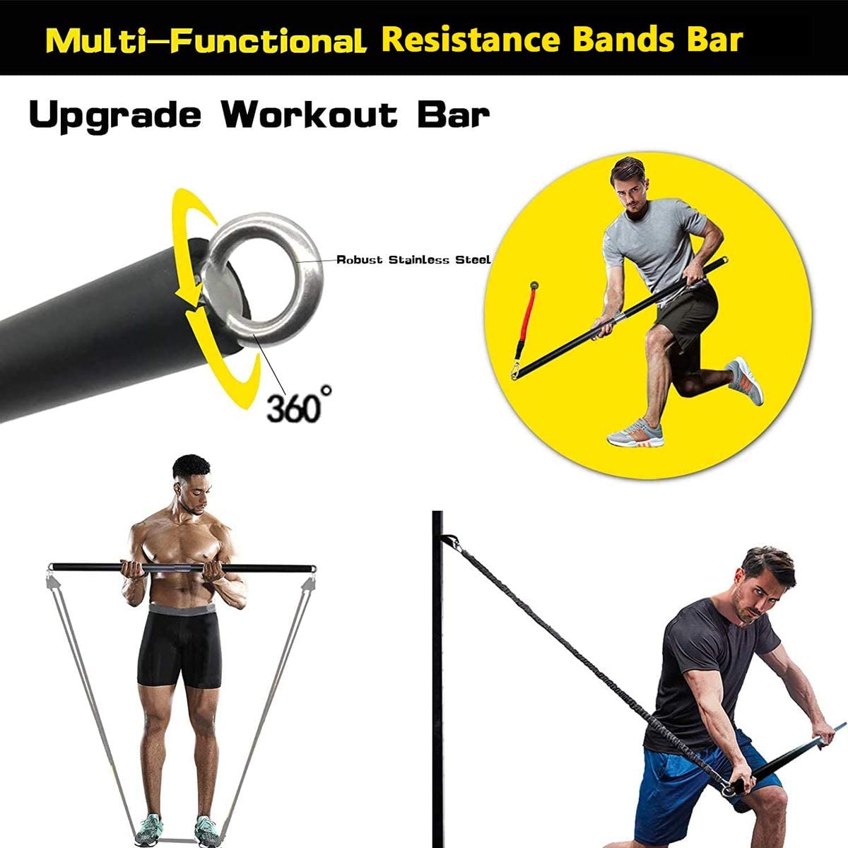 150lb Gelang Elastis Tahan Ram - Home Gym Equipment Set ulasan dan harga