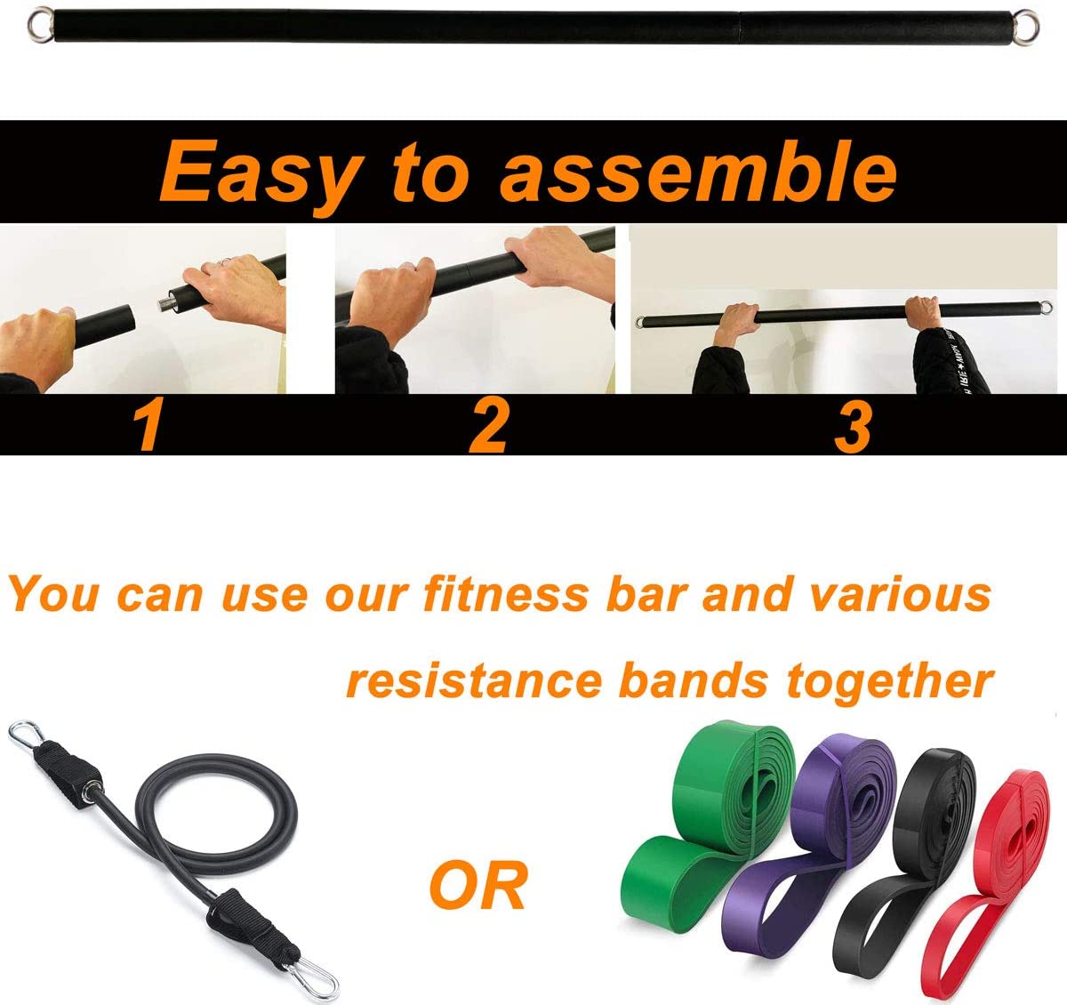 150lb Gelang Elastis Tahan Ram - Home Gym Equipment Set ulasan dan harga